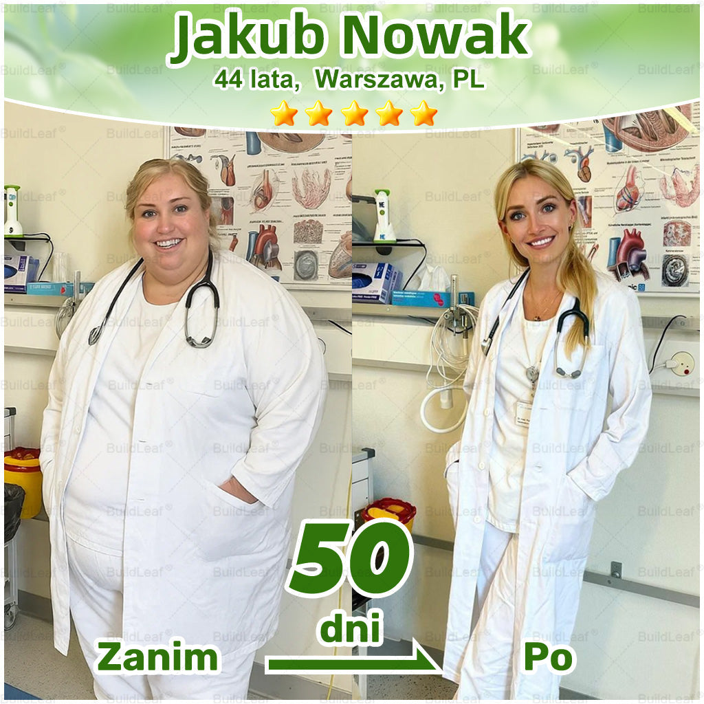 🍃Oficjalny sklep Polska | BuildLeaf® GLP-1 8-w-1 Fit & Vital Rozwiązanie (Jednorazowe dziennie, widoczne zmiany w ciągu 7 dni) ✅ Otyłość, zdrowie sercowo-naczyniowe, cukrzyca, bezdech senny, zdrowie jelit, problemy ze stawami i inne.