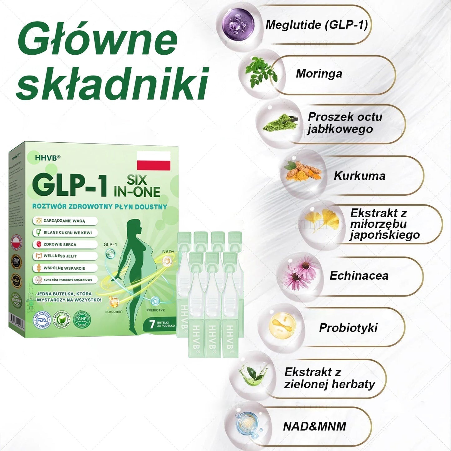 Zalecane przez Centrum Zdrowia w Polsce | Oficjalny sklep 👨‍⚕️👨‍⚕️HHVB® GLP-1 doustny roztwór na odchudzanie
