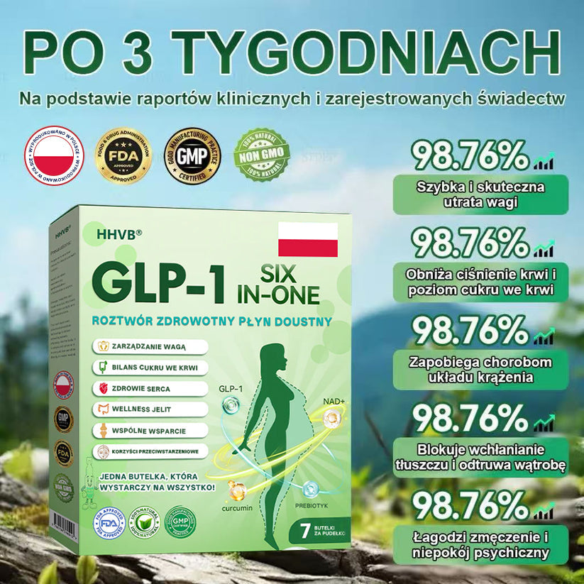 Zalecane przez Centrum Zdrowia w Polsce | Oficjalny sklep 👨‍⚕️👨‍⚕️HHVB® GLP-1 doustny roztwór na odchudzanie