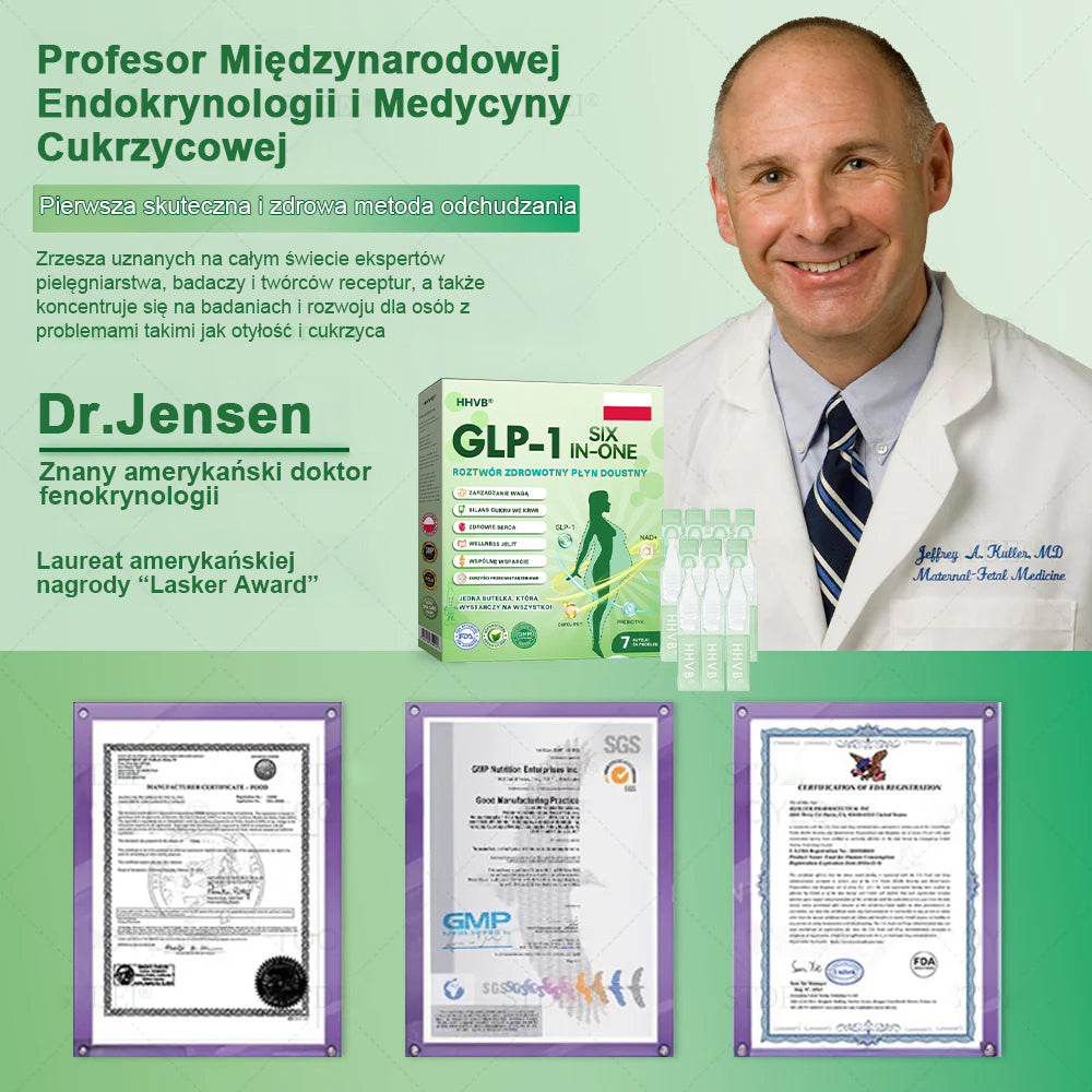 Zalecane przez Centrum Zdrowia w Polsce | Oficjalny sklep 👨‍⚕️👨‍⚕️HHVB® GLP-1 doustny roztwór na odchudzanie