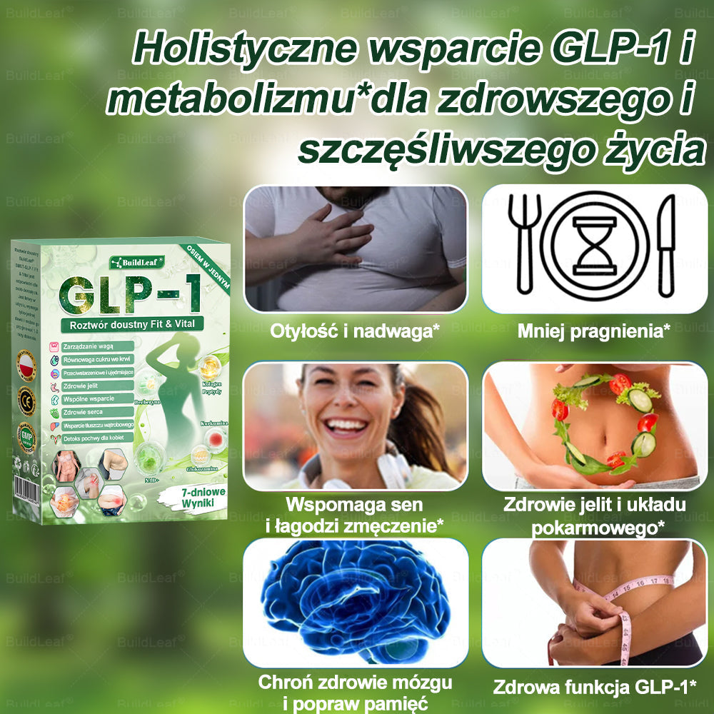 🍃Oficjalny sklep Polska | BuildLeaf® GLP-1 8-w-1 Fit & Vital Rozwiązanie (Jednorazowe dziennie, widoczne zmiany w ciągu 7 dni) ✅ Otyłość, zdrowie sercowo-naczyniowe, cukrzyca, bezdech senny, zdrowie jelit, problemy ze stawami i inne.