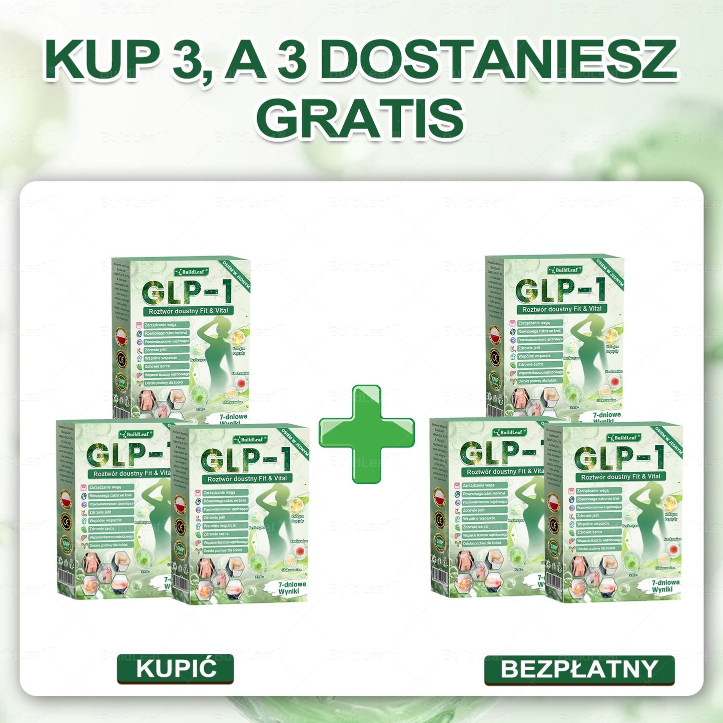 🍃Oficjalny sklep Polska | BuildLeaf® GLP-1 8-w-1 Fit & Vital Rozwiązanie (Jednorazowe dziennie, widoczne zmiany w ciągu 7 dni) ✅ Otyłość, zdrowie sercowo-naczyniowe, cukrzyca, bezdech senny, zdrowie jelit, problemy ze stawami i inne.