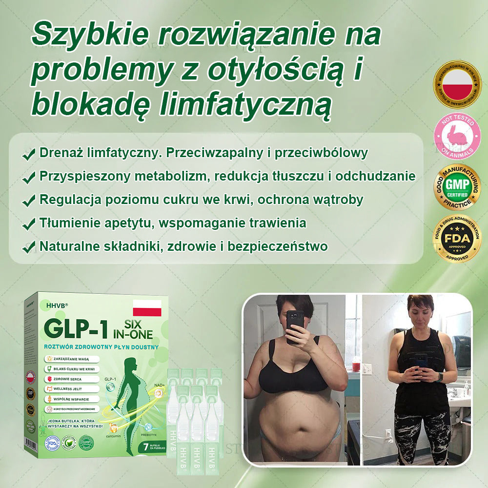 Zalecane przez Centrum Zdrowia w Polsce | Oficjalny sklep 👨‍⚕️👨‍⚕️HHVB® GLP-1 doustny roztwór na odchudzanie